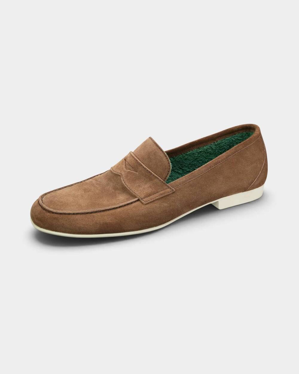 NEW FRATELLI ROSSETTI men's portofino yacht penny loafer in cognac